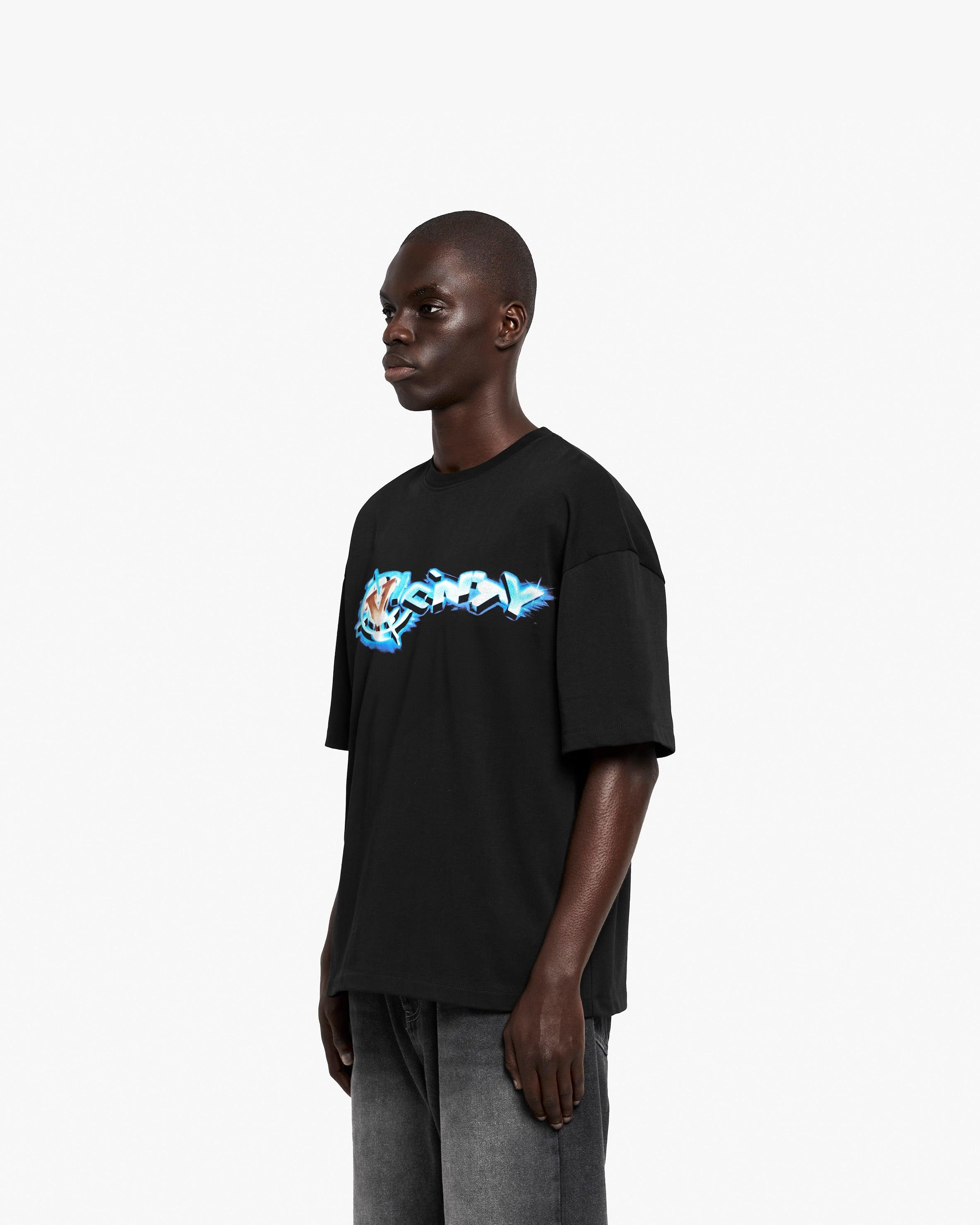 CHROME LOGO TEE BLACK