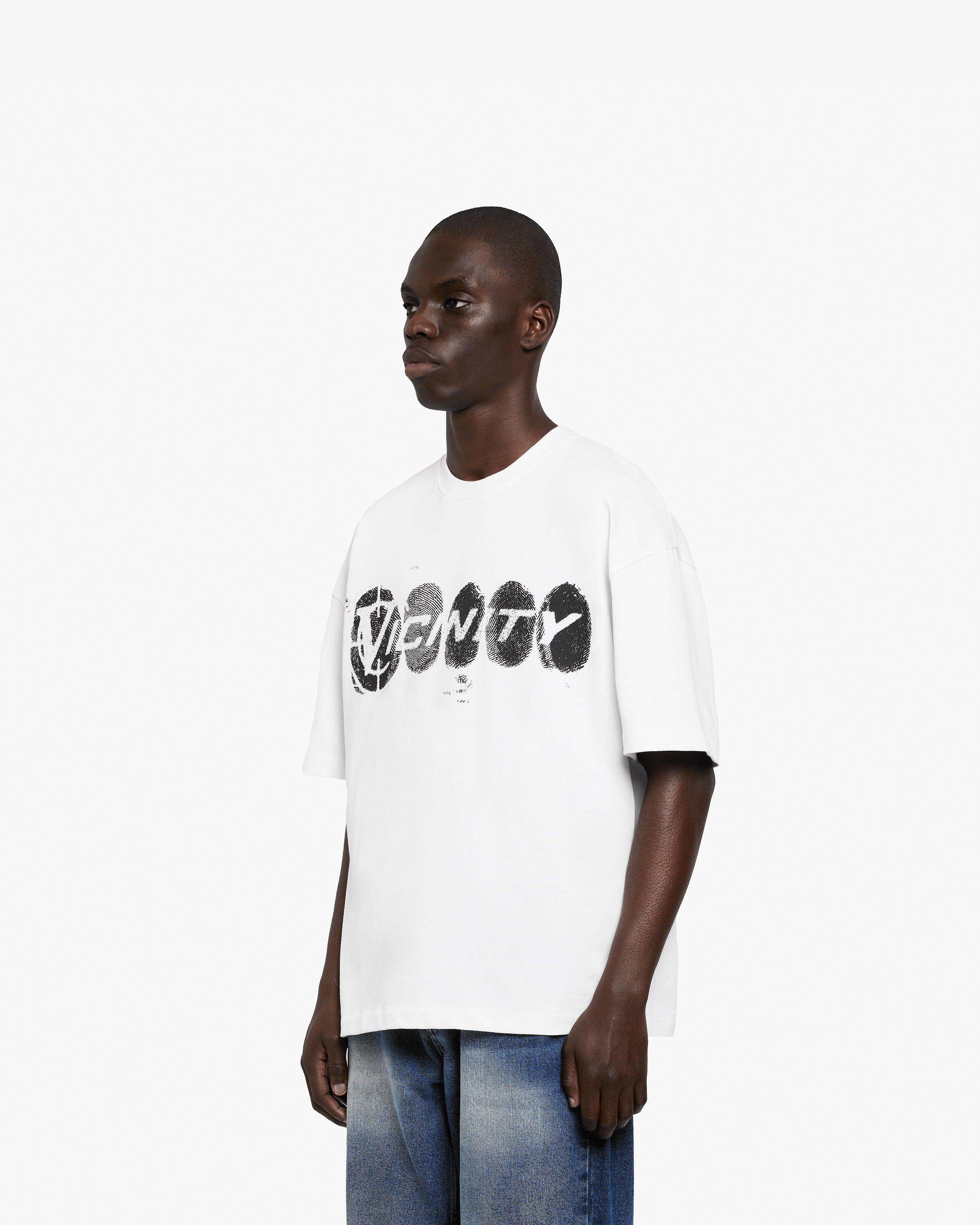 FINGERPRINT TEE WHITE
