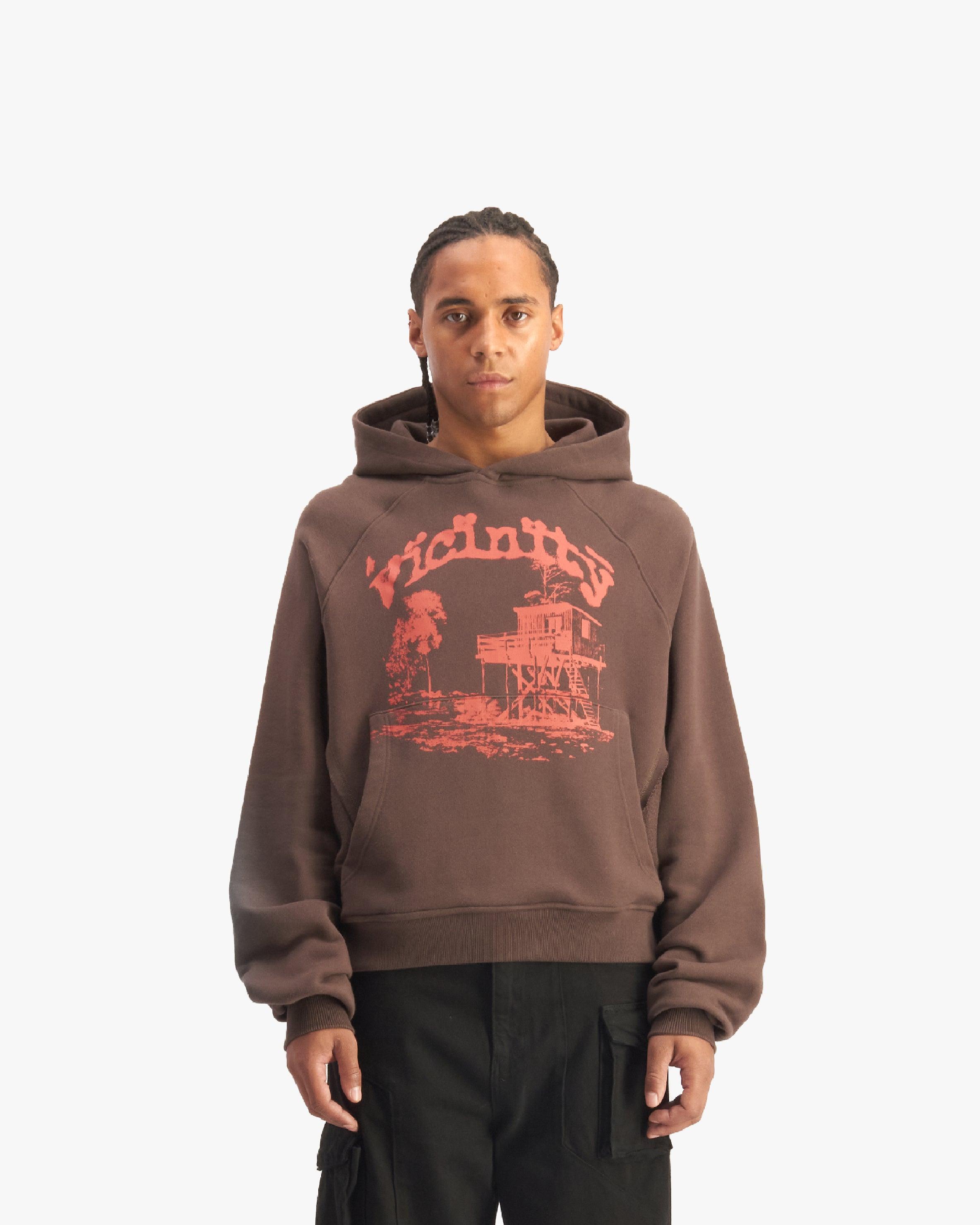 SHOOTING HOUSE HOODIE BROWN