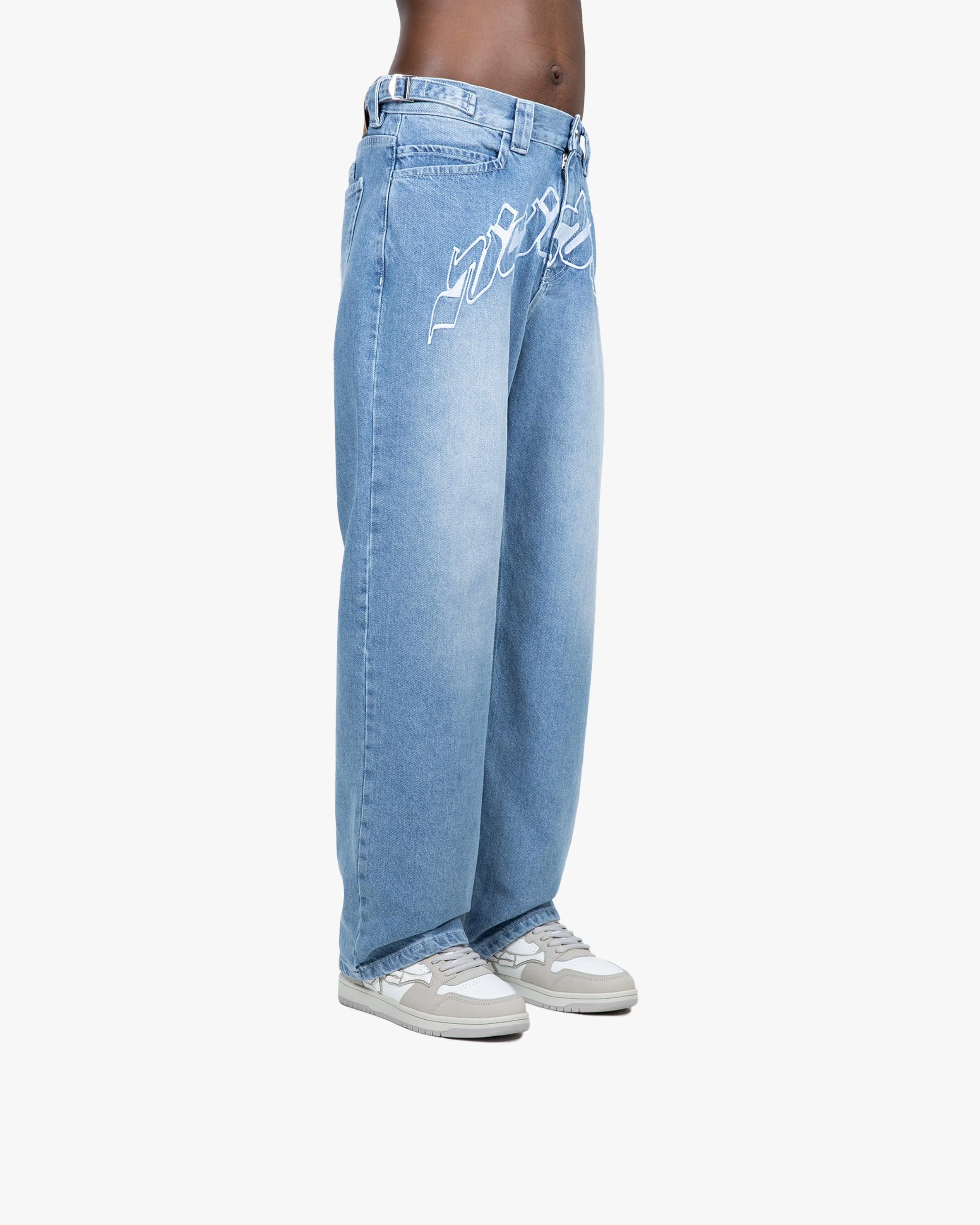 OUTLINED MIRAGE DENIM LIGHT BLUE / WHITE