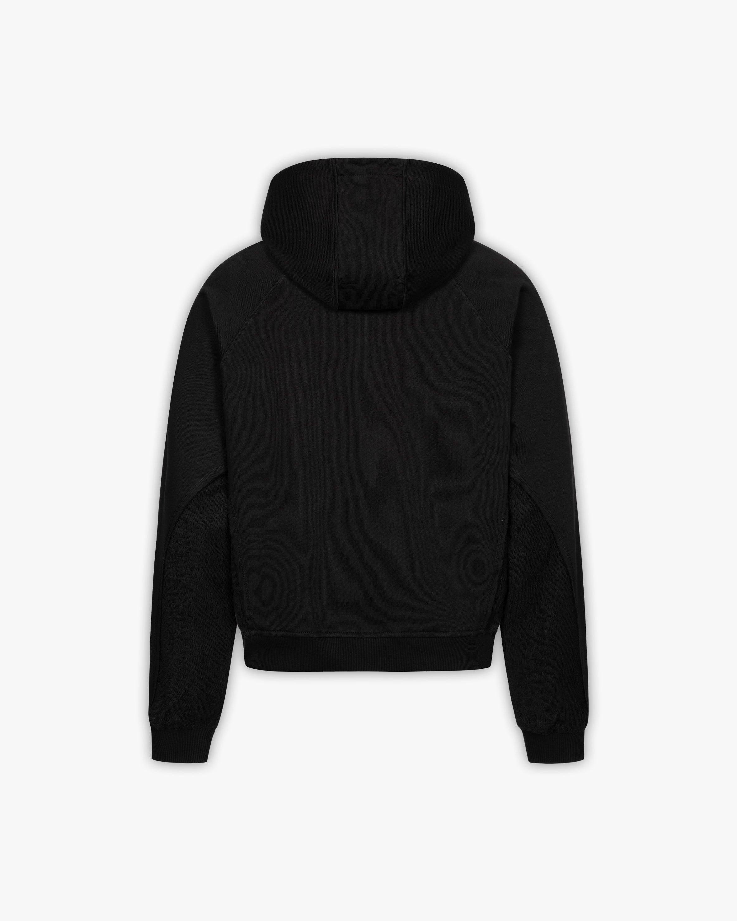 SPORTS TEAM INSIDE OUT ZIP HOODIE BLACK