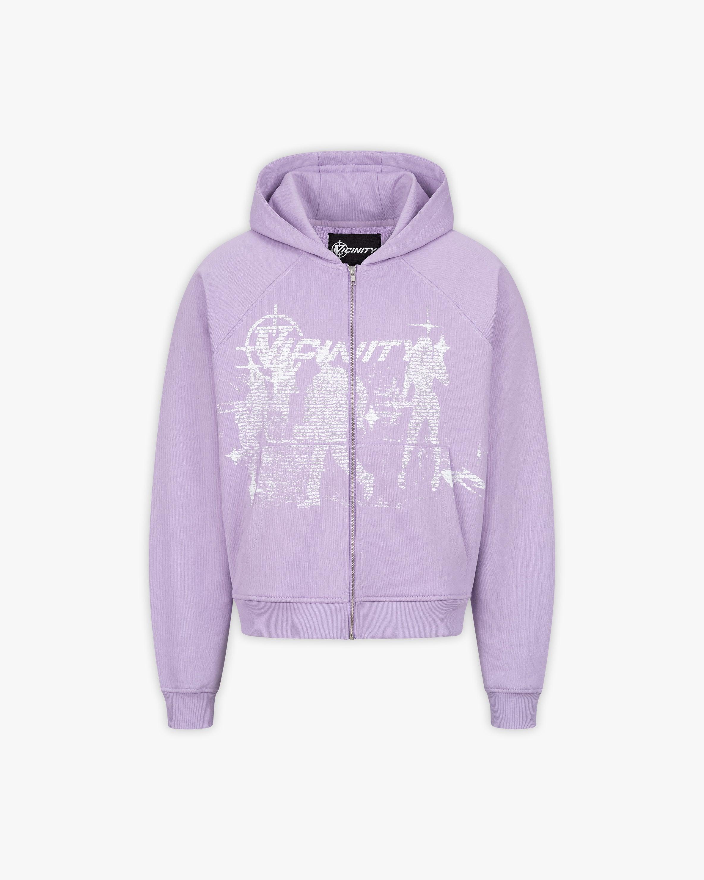 BINARY 2.0 ZIP HOODIE LAVENDER